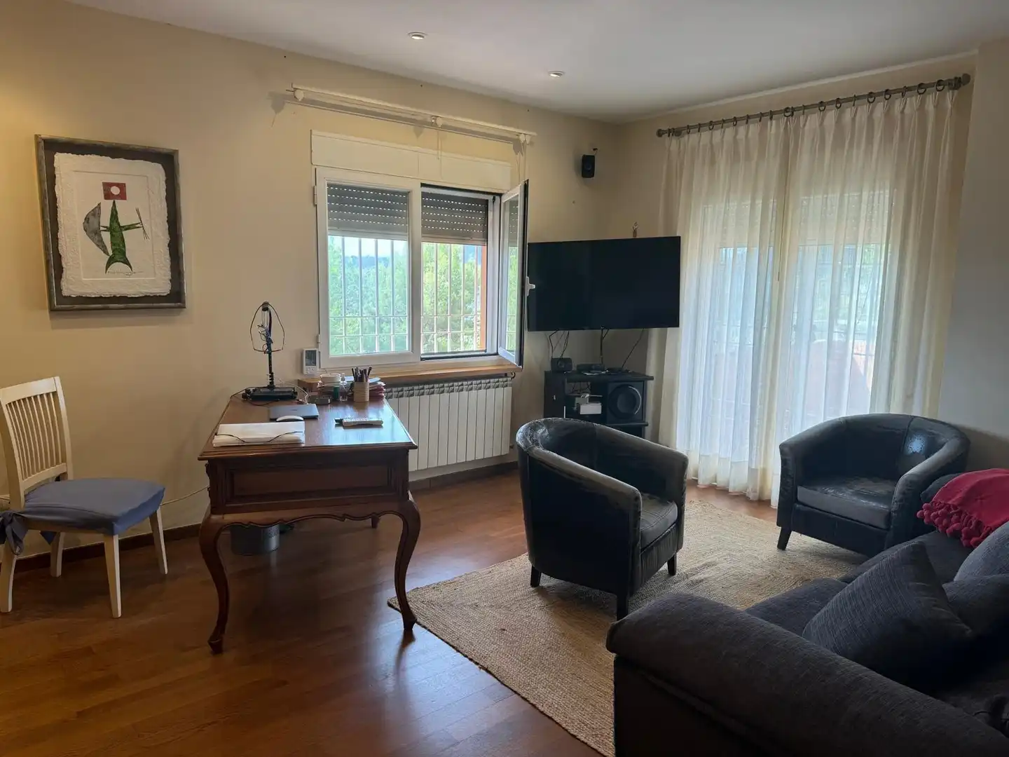 Sala d'estar de Casa o xalet en venda en Borriol amb Aire condicionat, Jardí privat i Terrassa