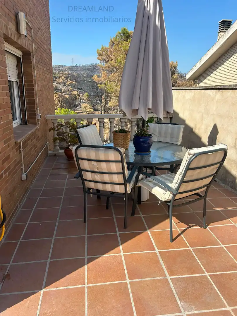 Terrassa de Casa o xalet en venda en La Pobla de Claramunt amb Aire condicionat, Calefacció i Jardí privat