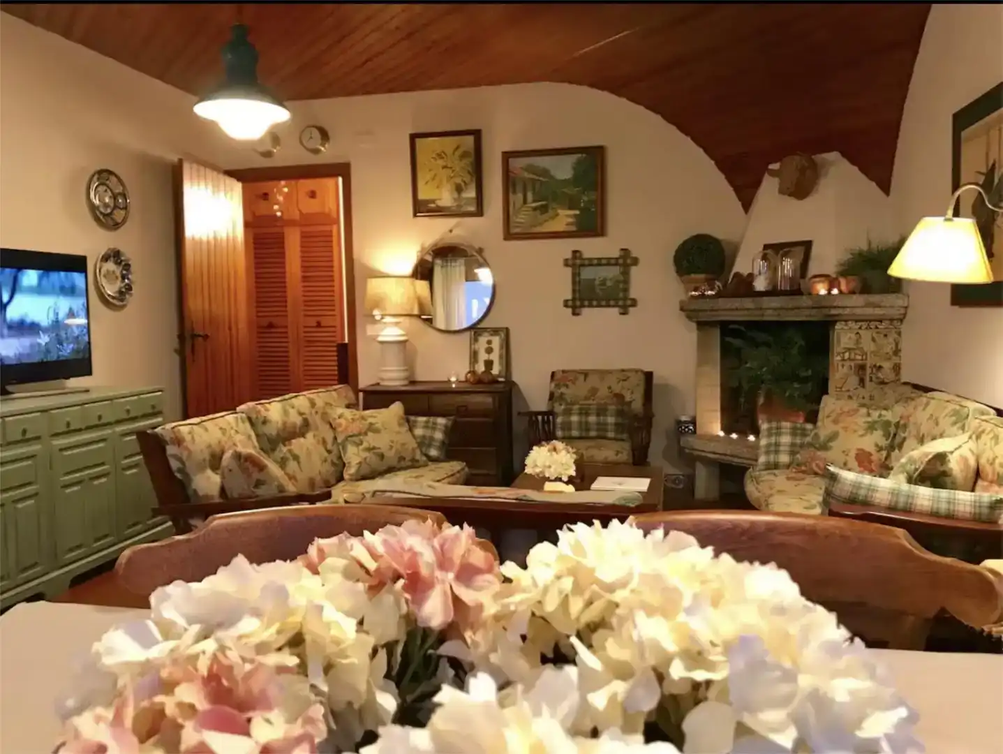 Living room of Houses for sale in Ares  with Private garden, Storage room and Swimming Pool