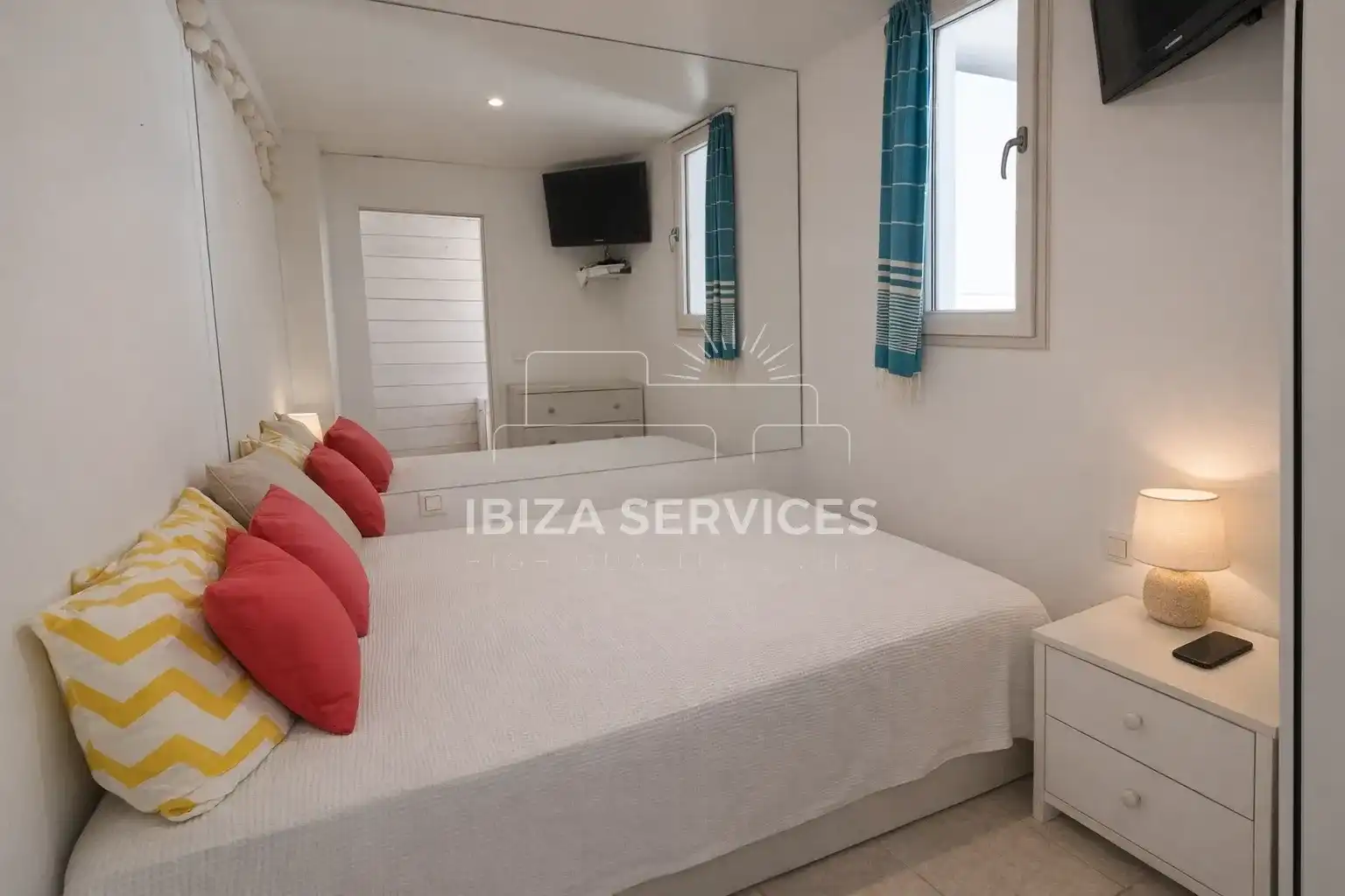 Bedroom of Flat for sale in Santa Eulària des Riu  with Air Conditioner and Swimming Pool