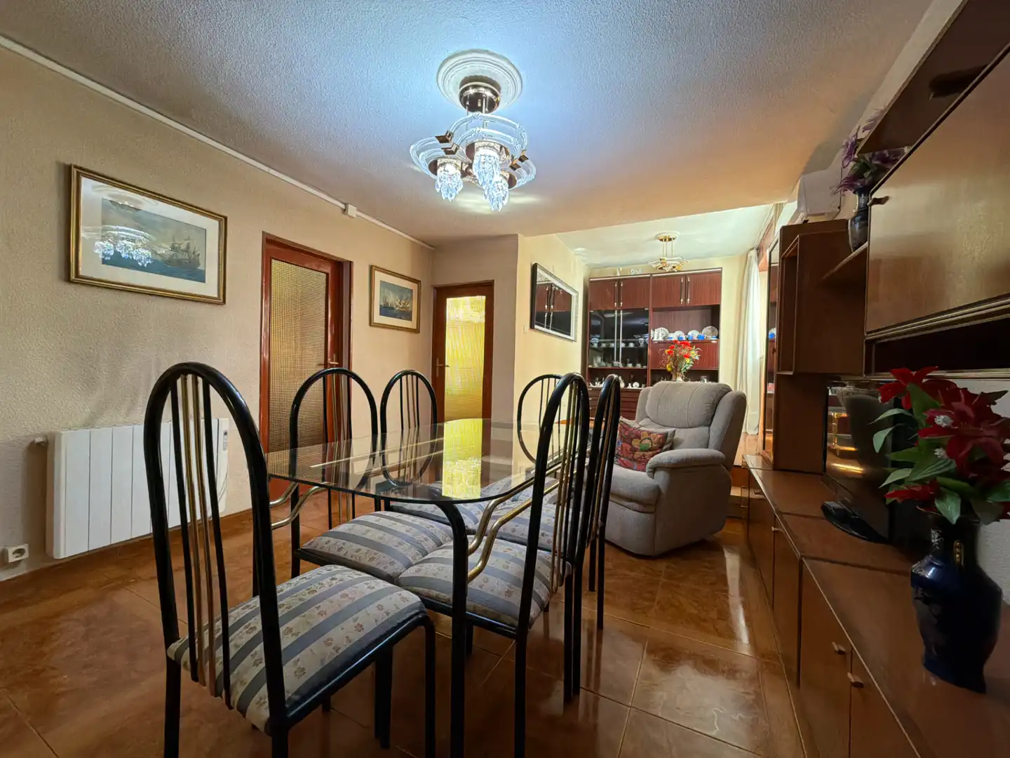 Dining room of Flat for sale in Madrid  with Air Conditioner, Heating and Furnished