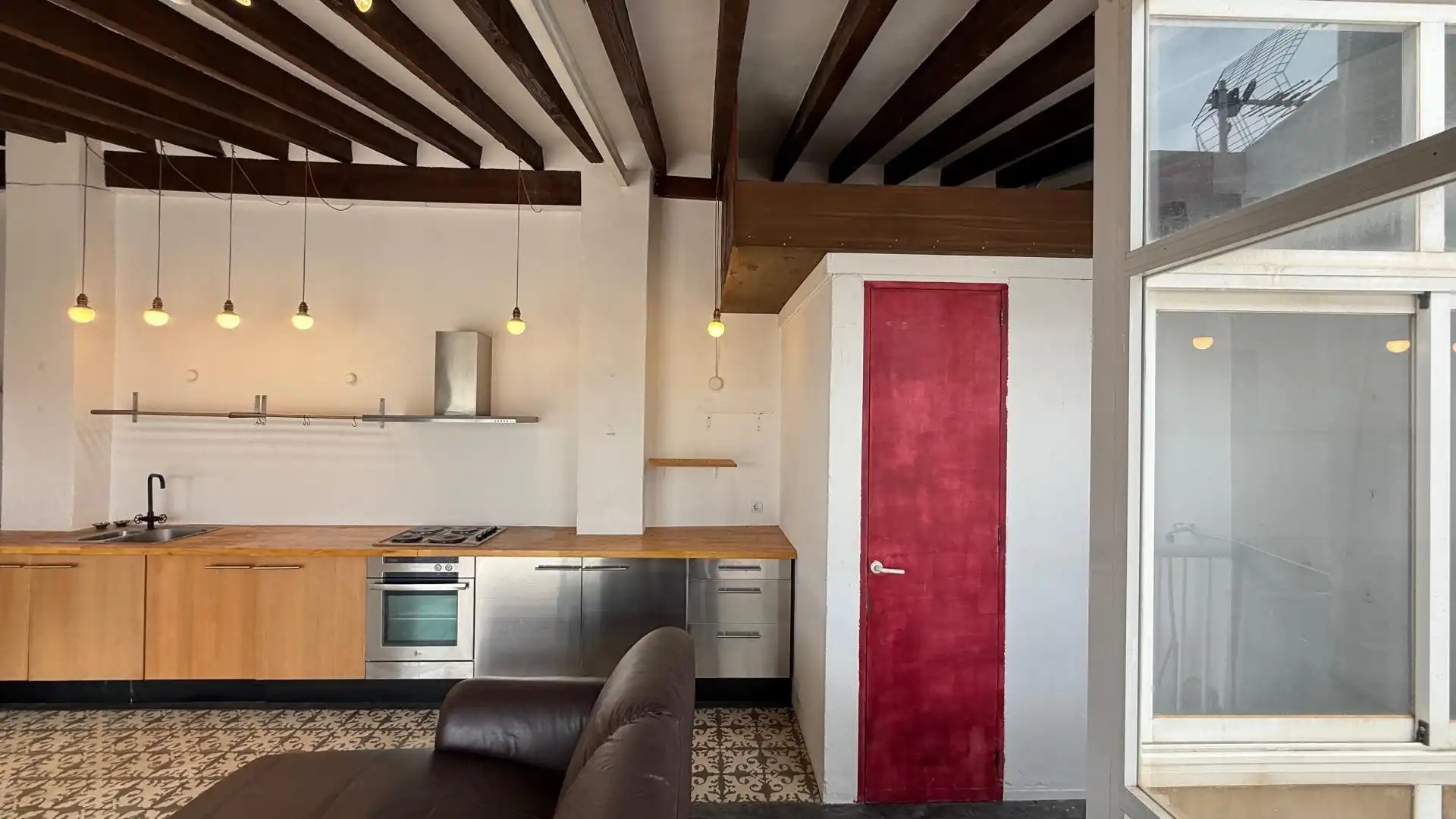 Küche von Dachboden zum Verkauf in  Palma de Mallorca mit Terrasse