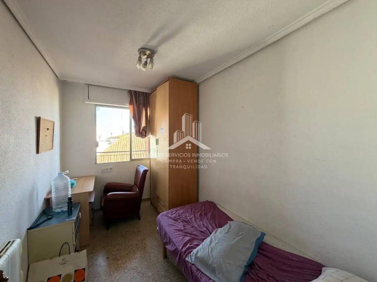 Schlafzimmer von Wohnung zur Miete in Castellón de la Plana / Castelló de la Plana mit Möbliert und Balkon