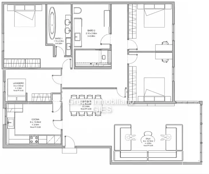Apartamento en venta en Valencia con Aire acondicionado, Calefacción y Terraza
