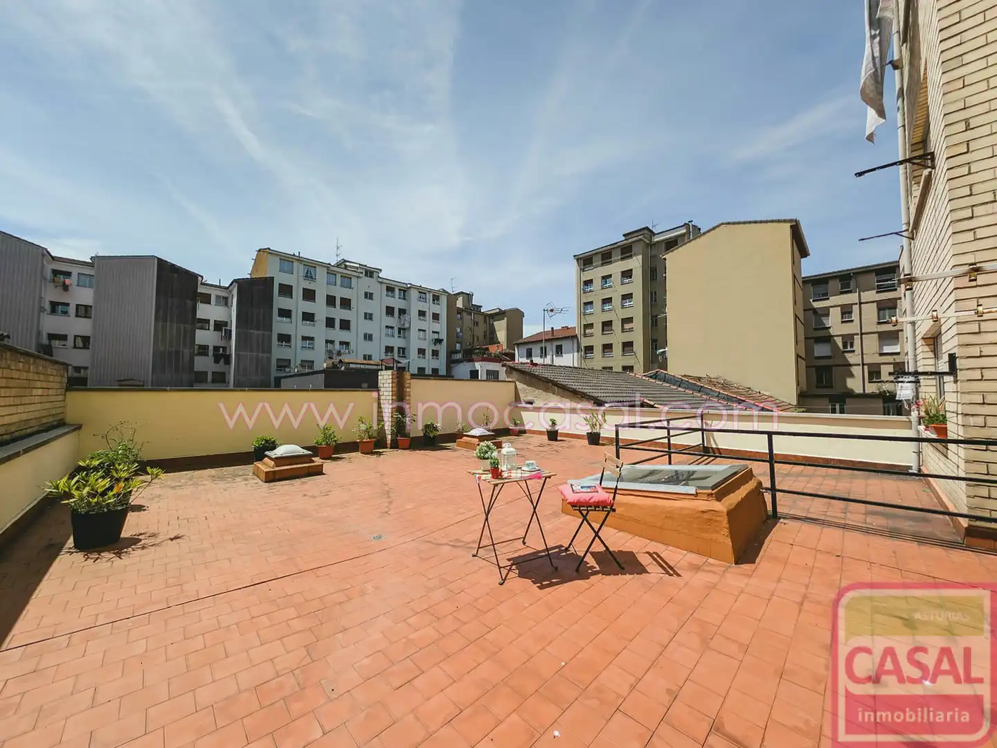 Terrace of Flat for sale in Mieres (Asturias)  with Heating, Terrace and Furnished