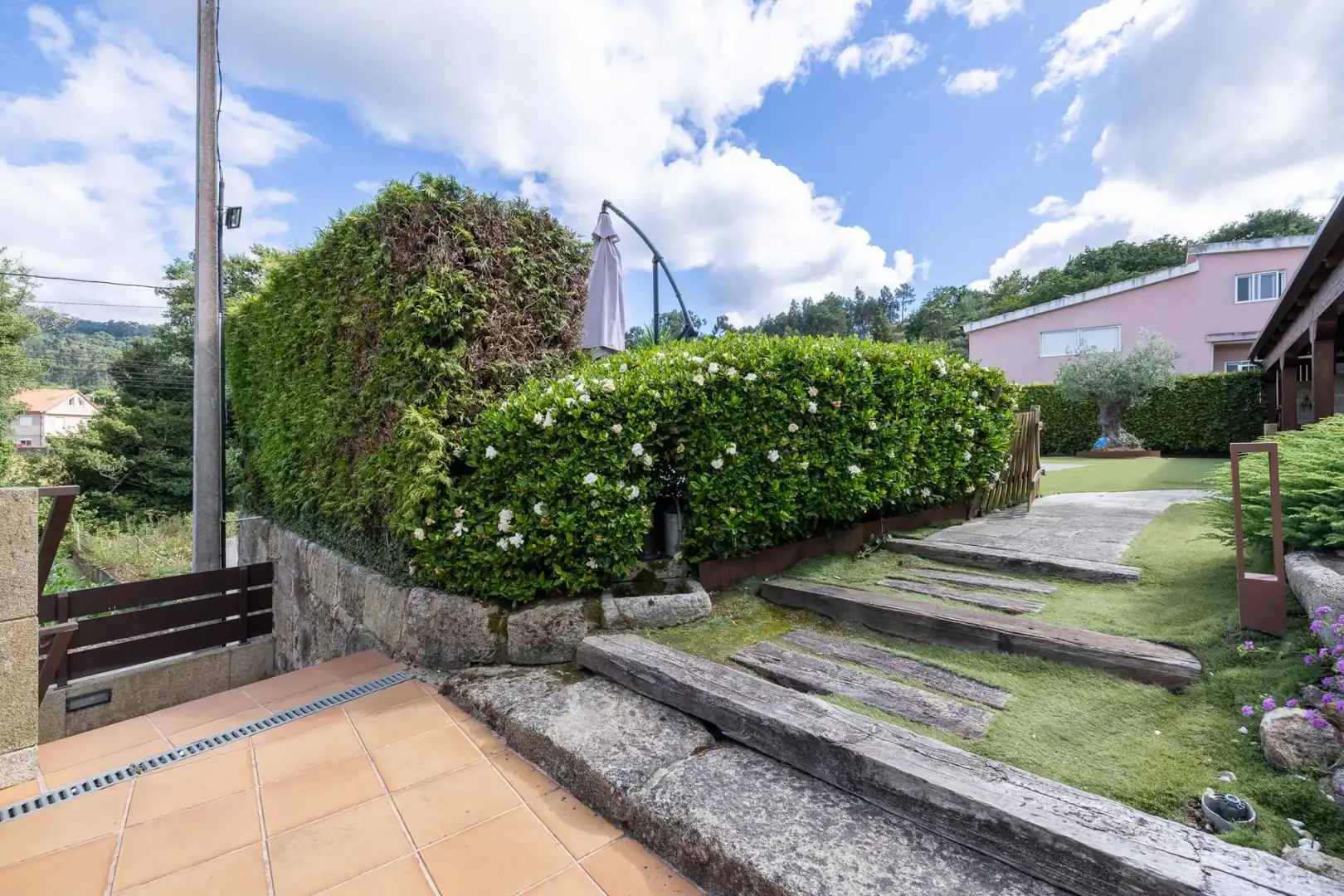 Jardín de Casa o chalet en venta en Vigo  con Calefacción, Jardín privado y Terraza
