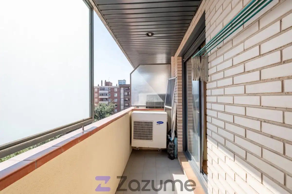 Terrasse von Wohnung zur Miete in Zaragoza mit Klimaanlage, Heizung und Parkett