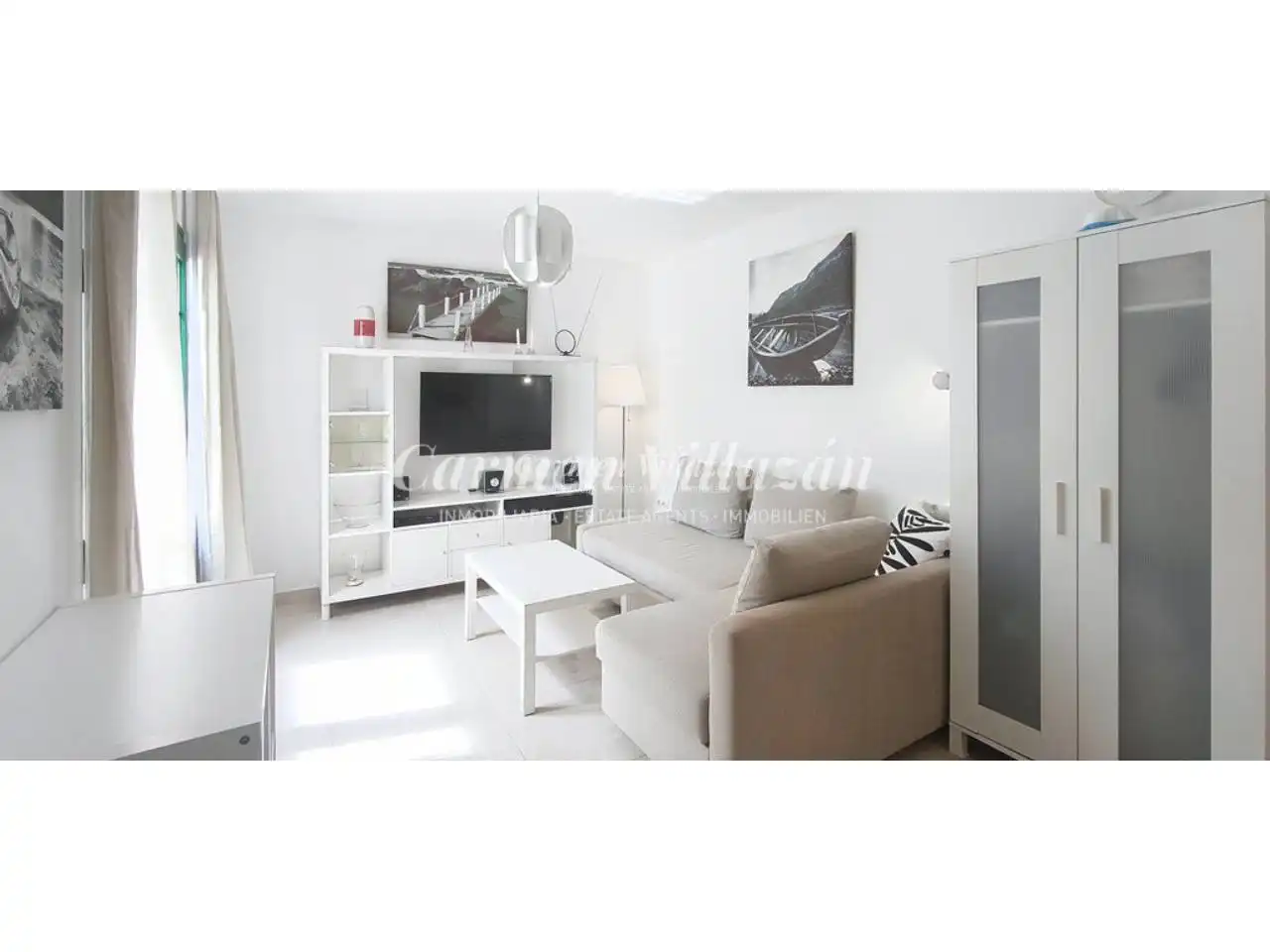 Sala d'estar de Apartament en venda en Antigua amb Terrassa, Moblat i Piscina comunitària