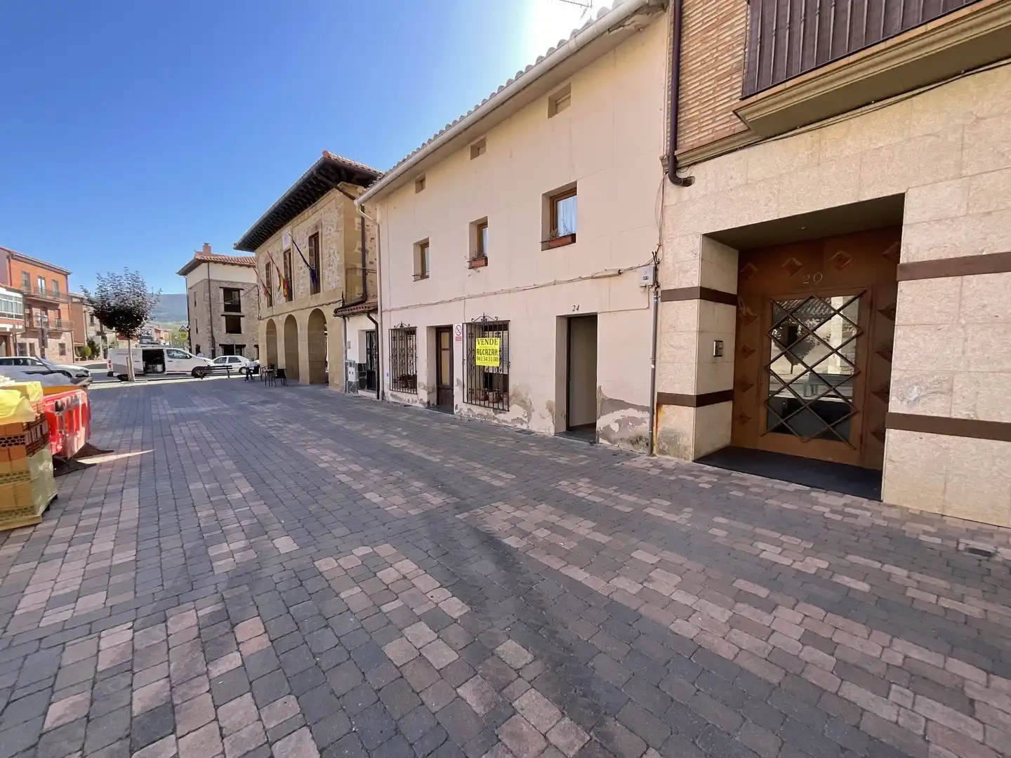Vista exterior de Casa o xalet en venda en Santurde de Rioja amb Calefacció, Parquet i Terrassa