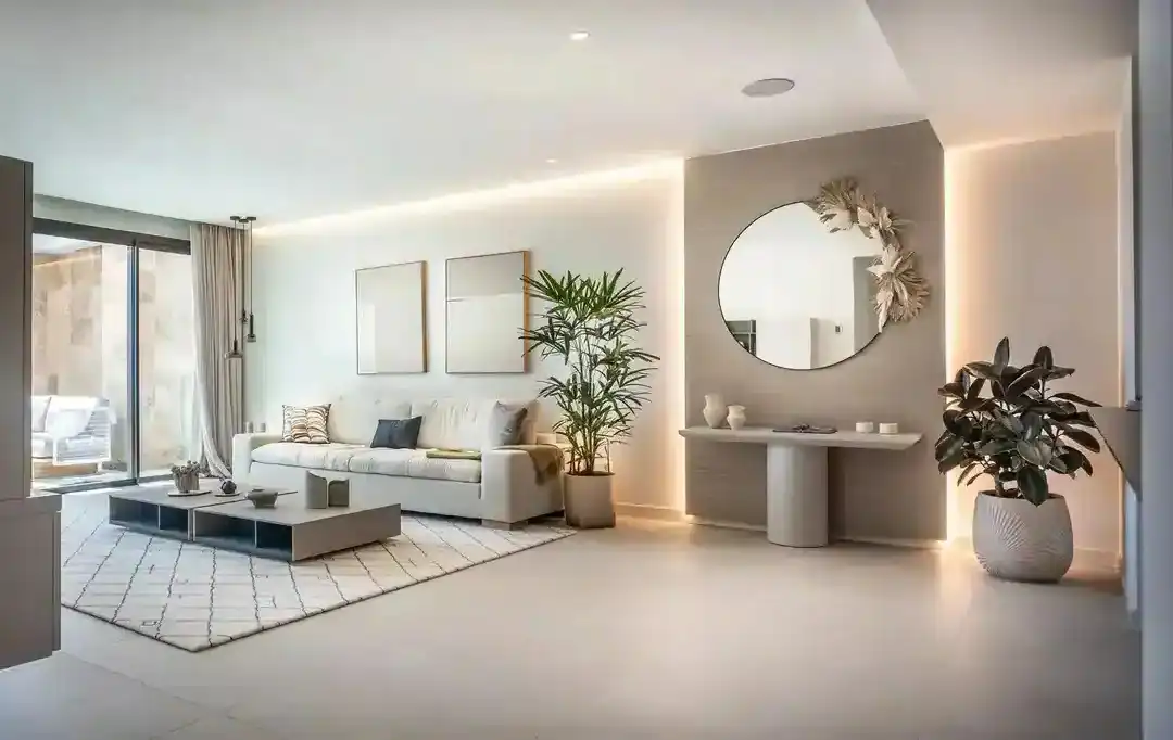 Sala d'estar de Àtic en venda en Estepona amb Aire condicionat, Calefacció i Terrassa