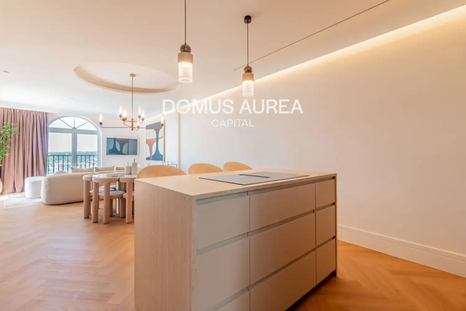 Dining room of Attic for rent in Madrid  with Air Conditioner, Heating and Parquet flooring