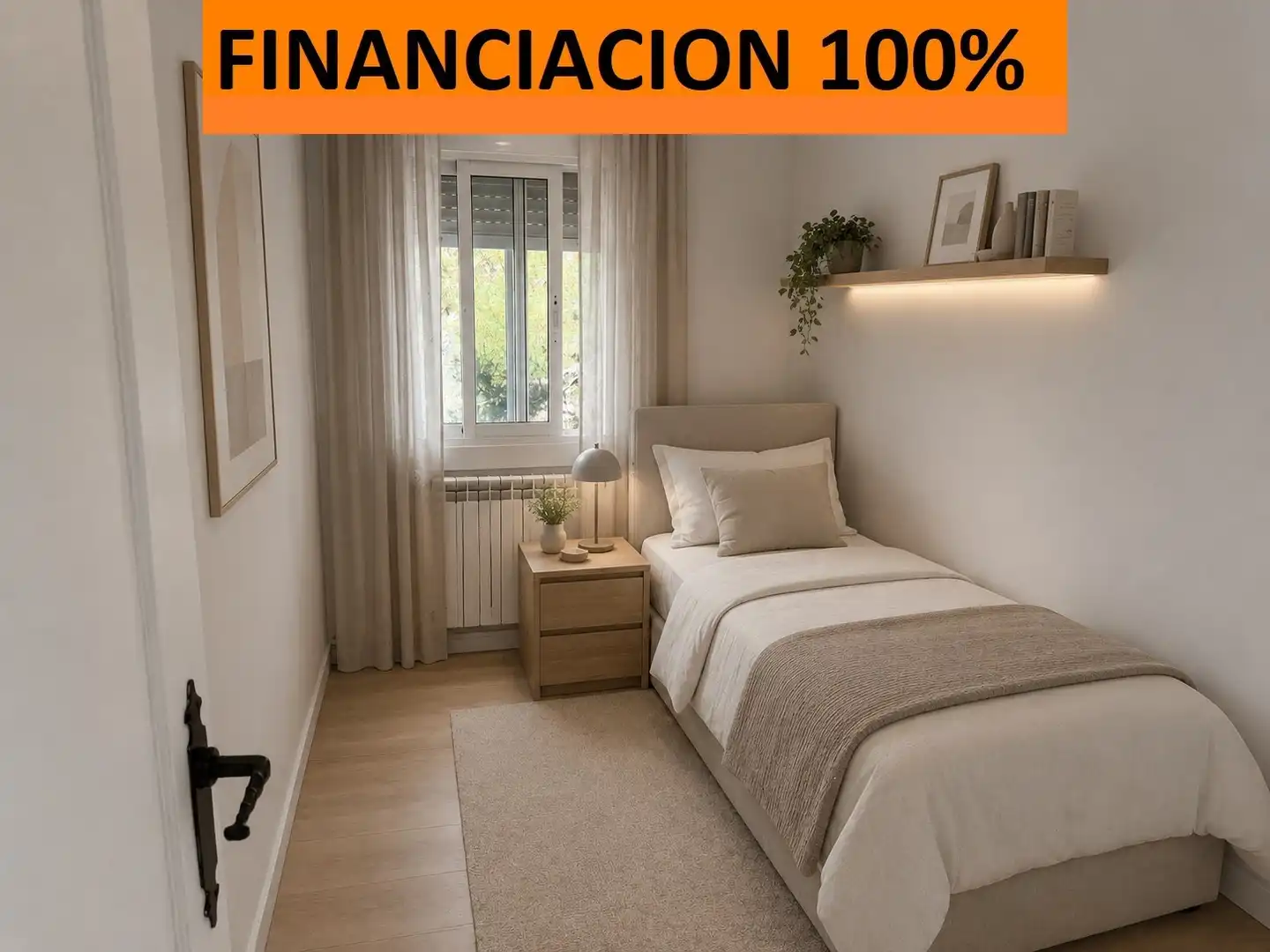 Bedroom of Flat for sale in Zaragoza  with Air Conditioner, Heating and Parquet flooring