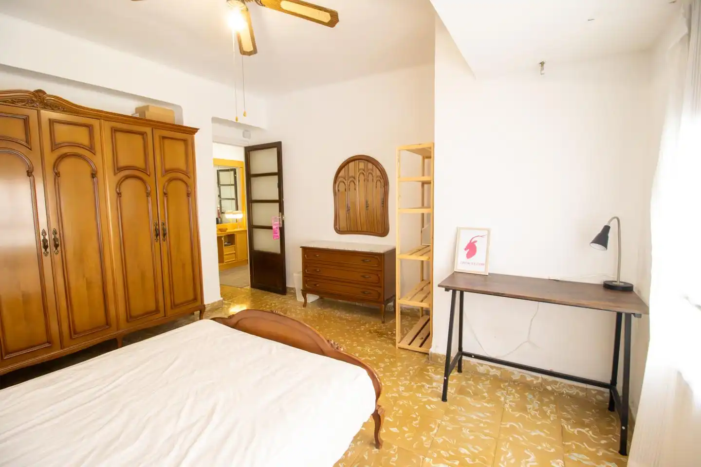 Bedroom of Flat for rent in Valencia  with Terrace and Furnished