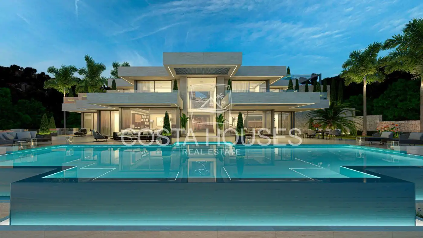 Vista exterior de Casa o xalet en venda en Jávea / Xàbia amb Aire condicionat, Jardí privat i Terrassa