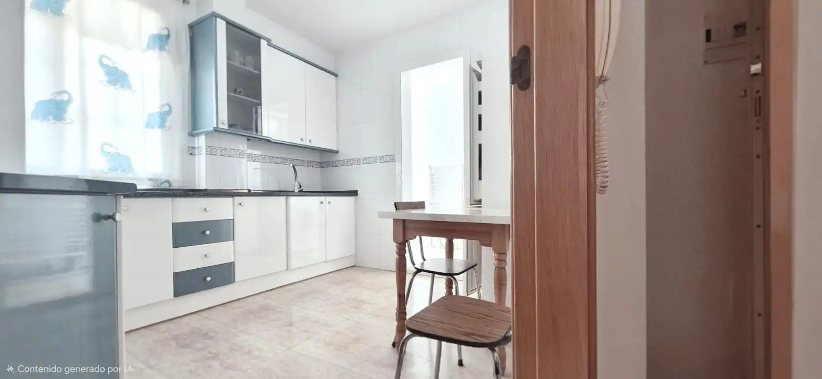 Kitchen of Flat for sale in Adra  with Air Conditioner, Terrace and Furnished