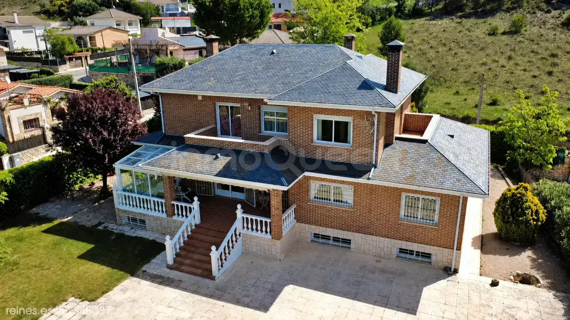 Vista exterior de Casa o chalet en venta en Villar del Olmo con Calefacción, Jardín privado y Terraza