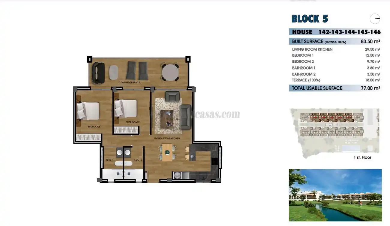 Appartement compact avec piscine à vendre à Las Lomas de Rame - Bahía Bella, imagen 25