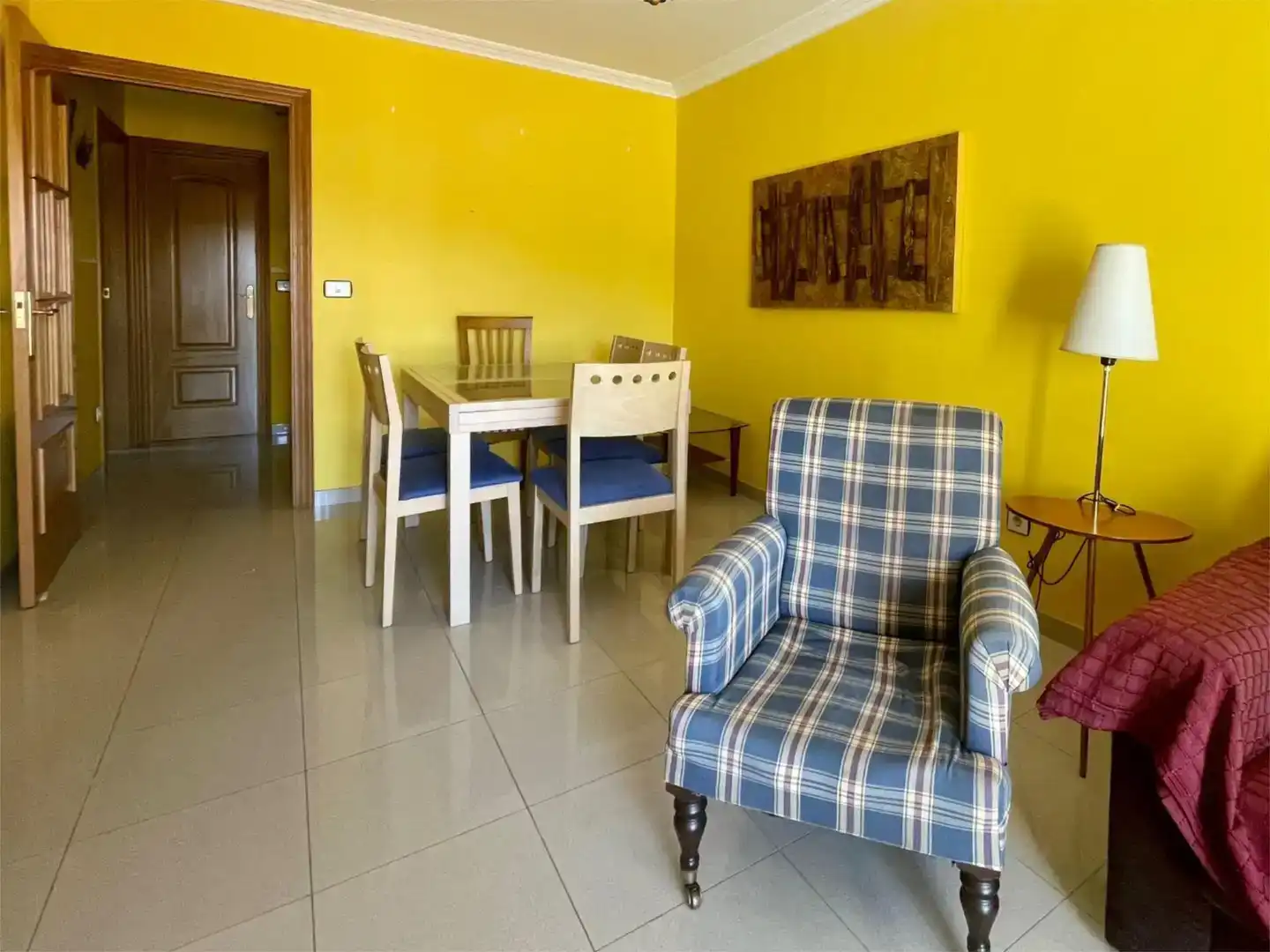 Menjador de Apartament de lloguer en Sanxenxo pueblo
