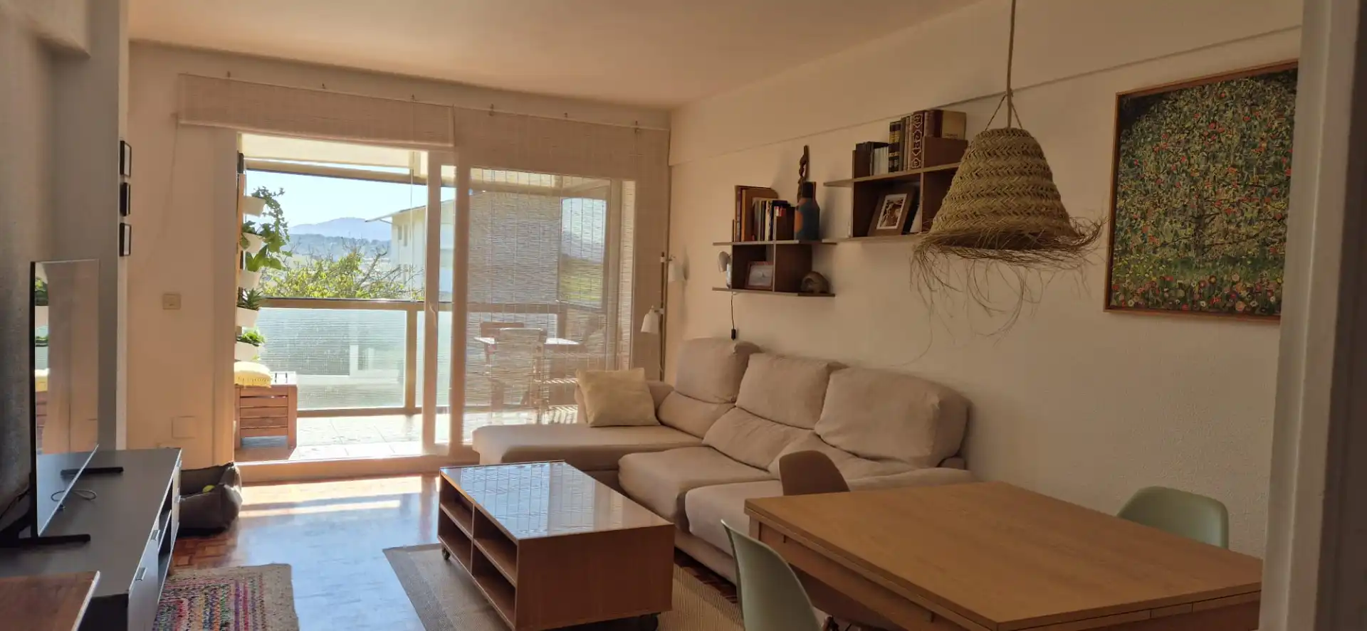 Wohnzimmer von Wohnung zur Miete in Sopela mit Heizung, Terrasse und Möbliert
