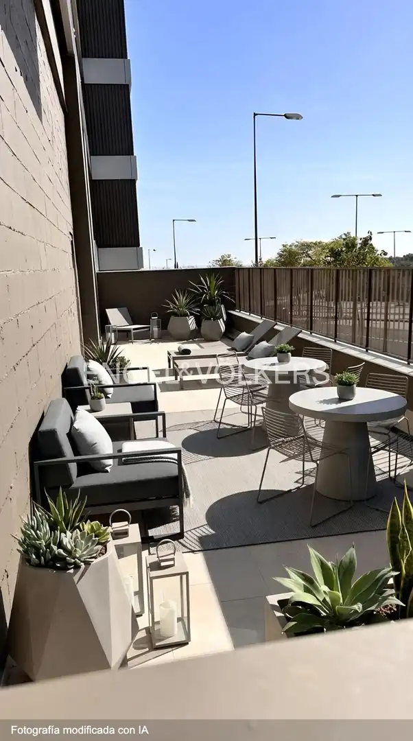 Terraza de Piso de alquiler en Tomares con Calefacción y Terraza