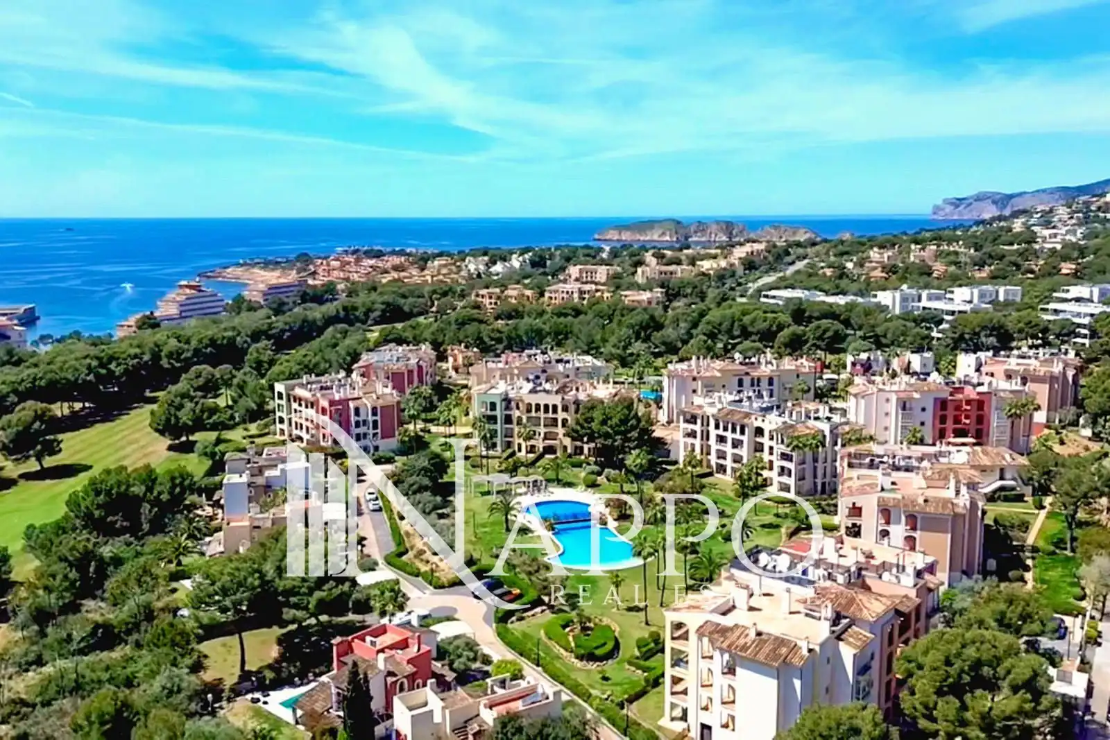 Außenansicht von Wohnung zum Verkauf in Calvià mit Klimaanlage, Heizung und Terrasse