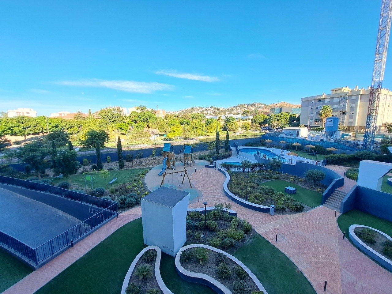 Piscina de Pis de lloguer en Málaga Capital amb Aire condicionat, Terrassa i Traster