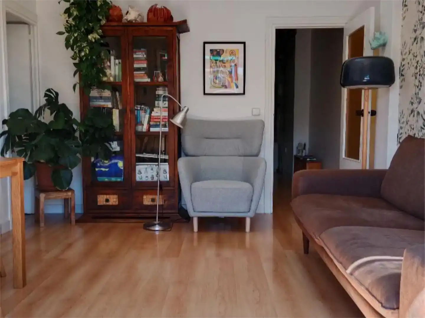 Sala de estar de Piso en venta en  Madrid Capital con Aire acondicionado y Balcón