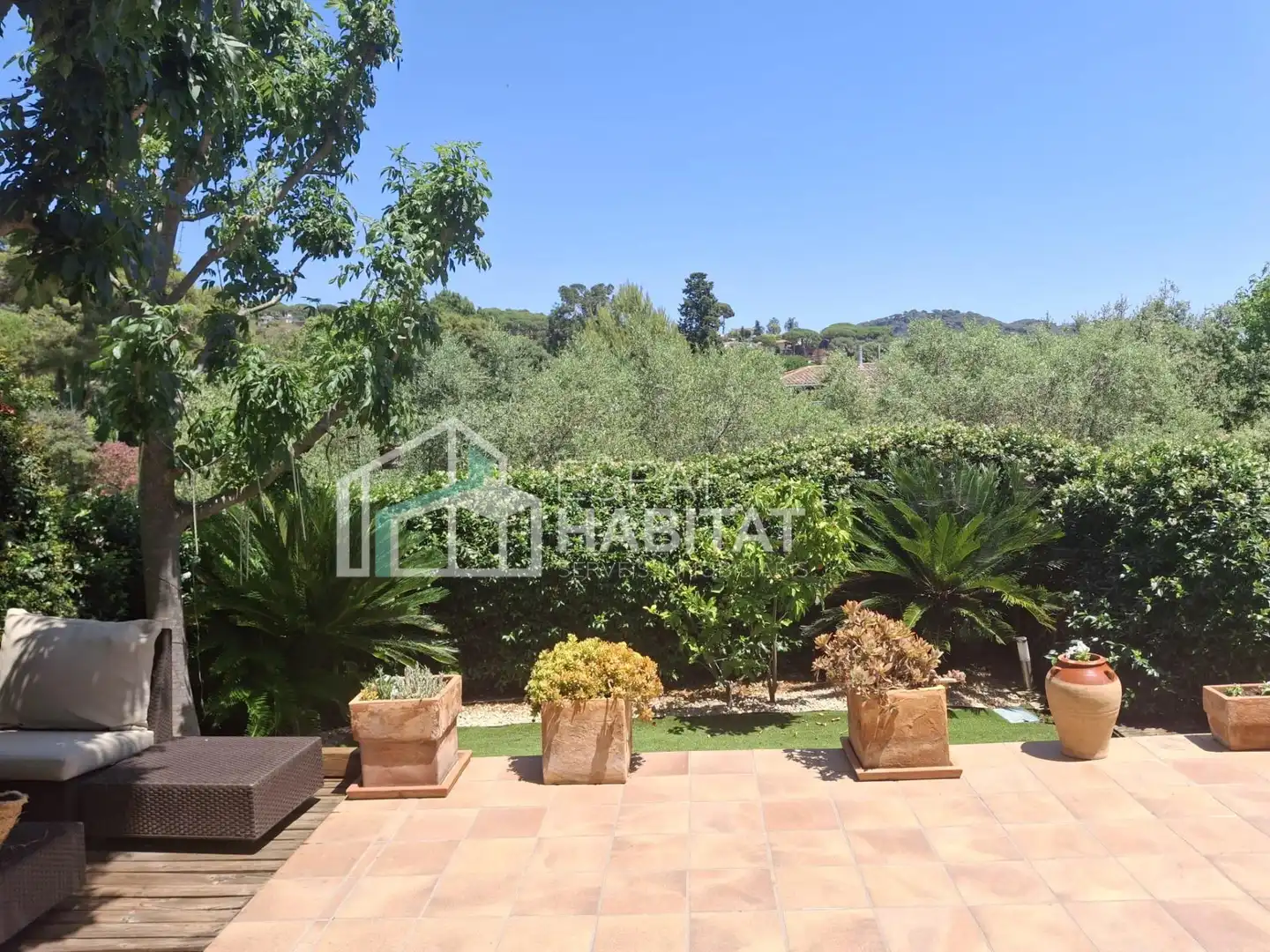 Terrassa de Casa adosada de lloguer en Cabrils amb Calefacció, Jardí privat i Parquet