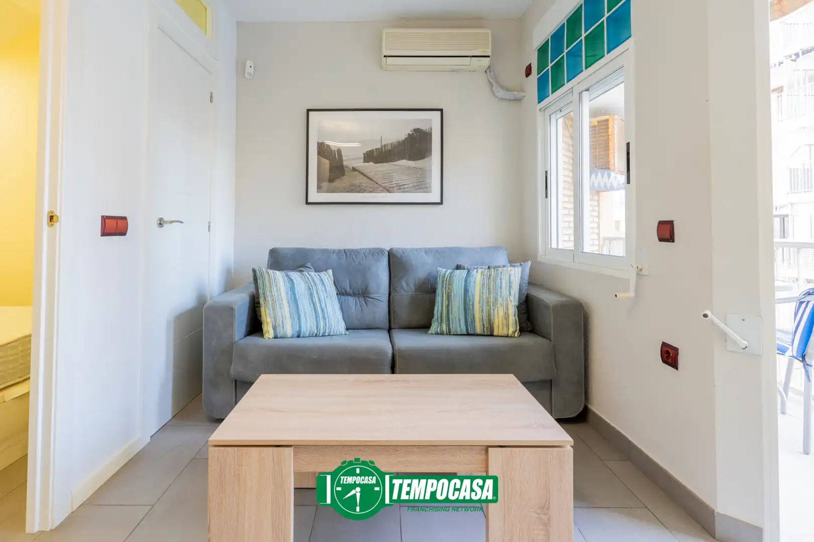 Sala de estar de Piso en venta en Sueca con Aire acondicionado, Amueblado y Balcón