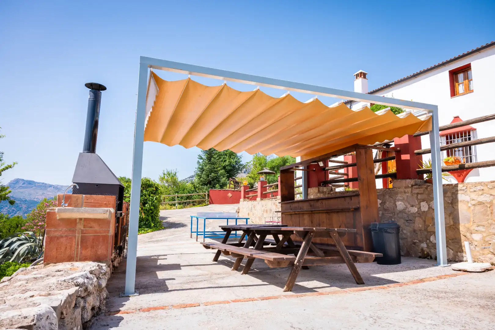 Terraza de Finca rústica en venta en Montejaque con Aire acondicionado, Jardín privado y Terraza