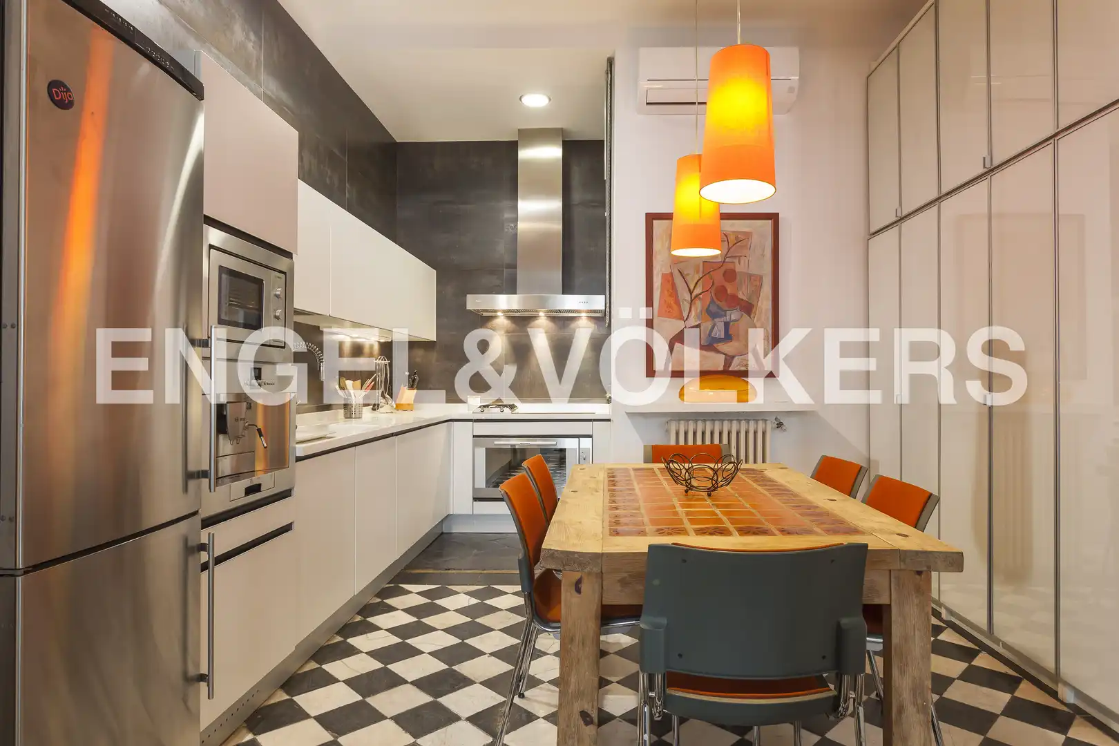 Cocina de Piso de alquiler en Madrid con Aire acondicionado, Calefacción y Parquet