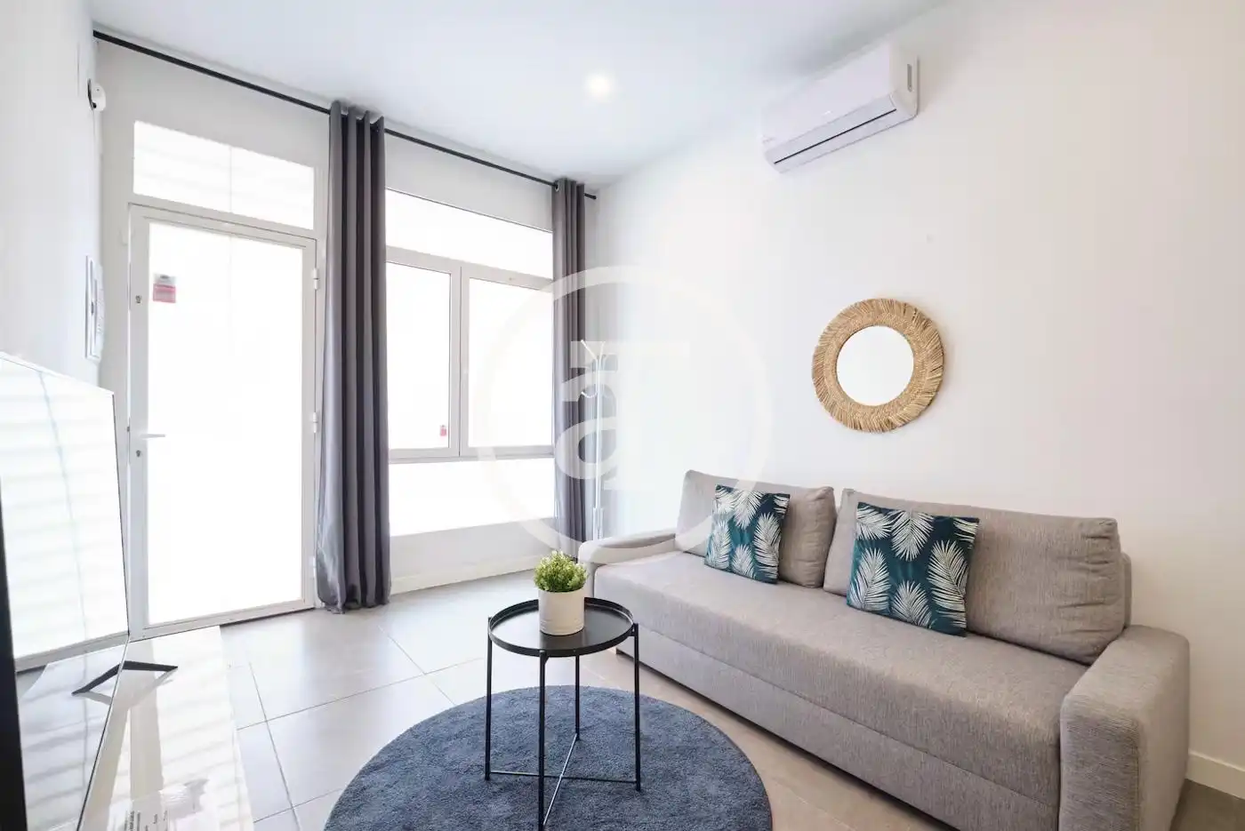 Wohnzimmer von Wohnung zur Miete in Madrid mit Klimaanlage, Heizung und Möbliert
