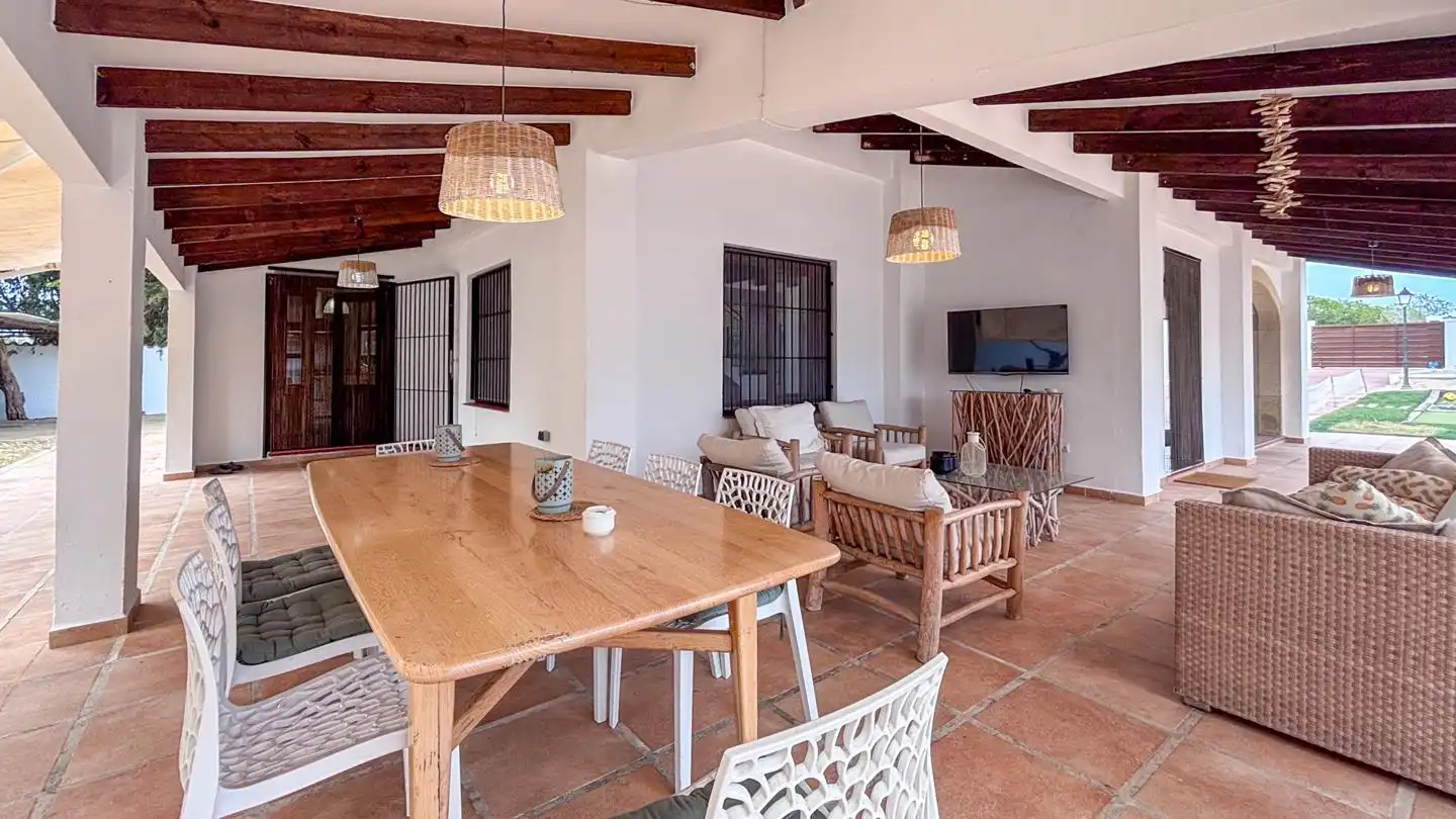Terraza de Casa o chalet en venta en Santa Pola con Calefacción, Jardín privado y Parquet