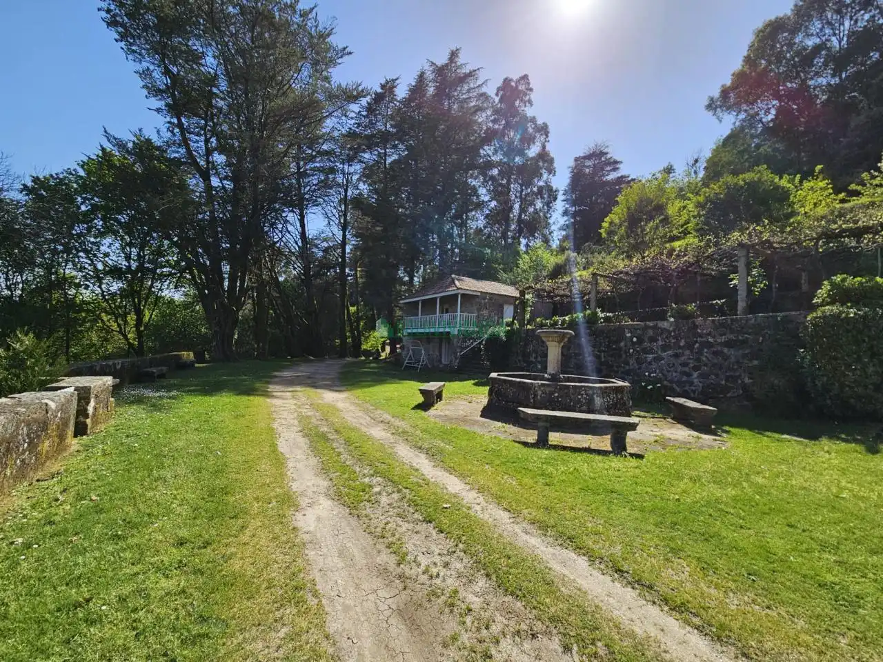 Jardín de Finca rústica en venta en A Cañiza   con Calefacción, Jardín privado y Terraza