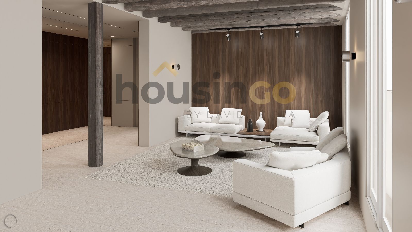 Sala de estar de Ático en venta en  Madrid Capital con Aire acondicionado, Calefacción y Terraza