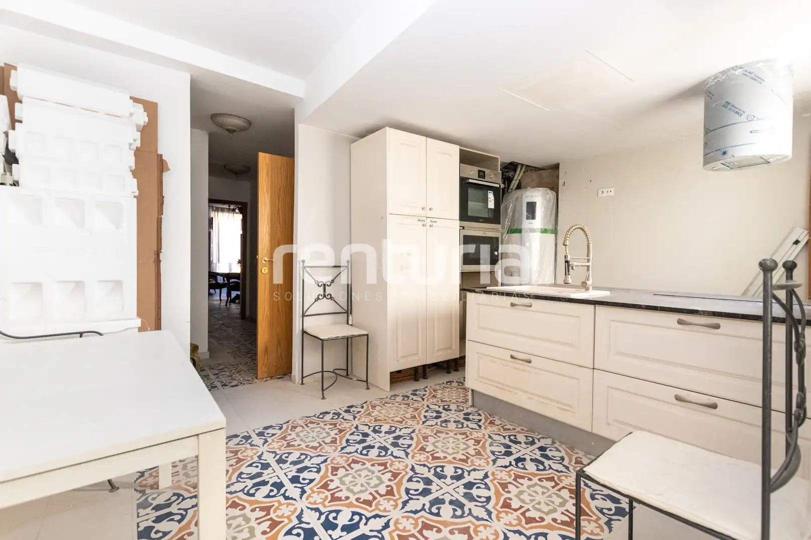 Küche von Dachboden zum Verkauf in La Font de la Figuera mit Terrasse und Balkon
