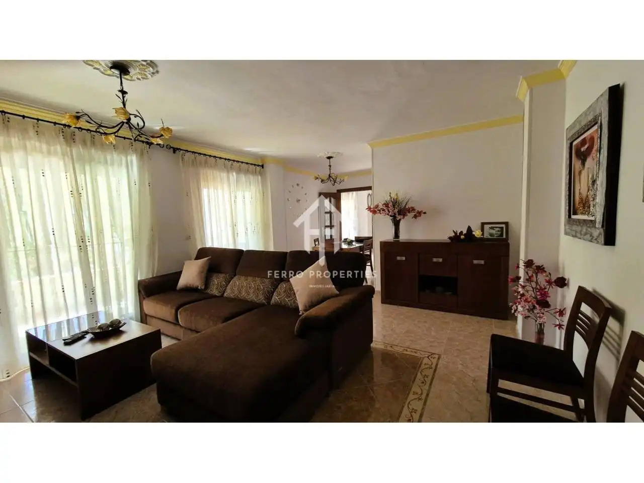 Living room of Flat for sale in Algarinejo  with Terrace and Furnished