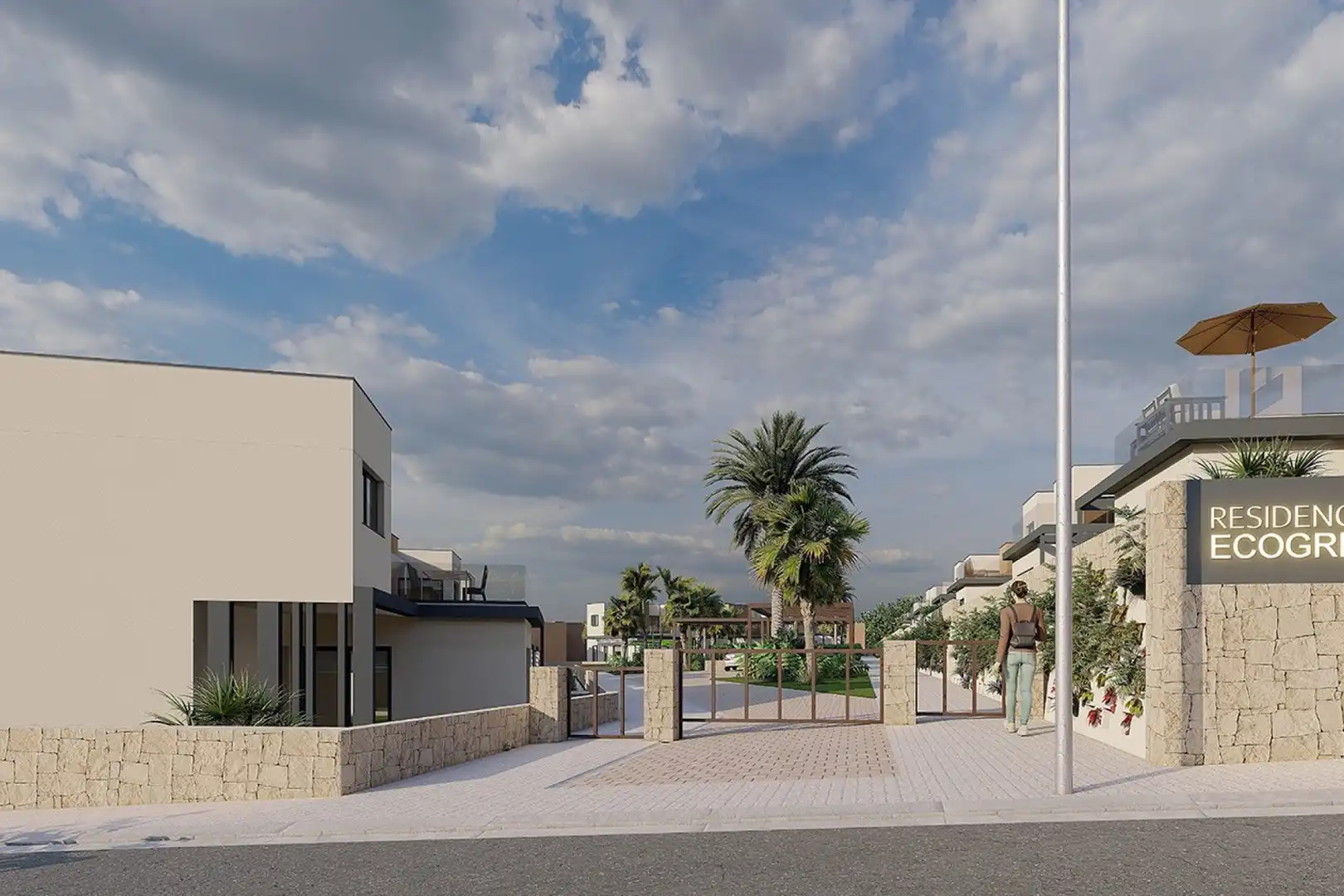 Vista exterior de Casa o xalet en venda en Murcia amb Aire condicionat, Jardí privat i Terrassa