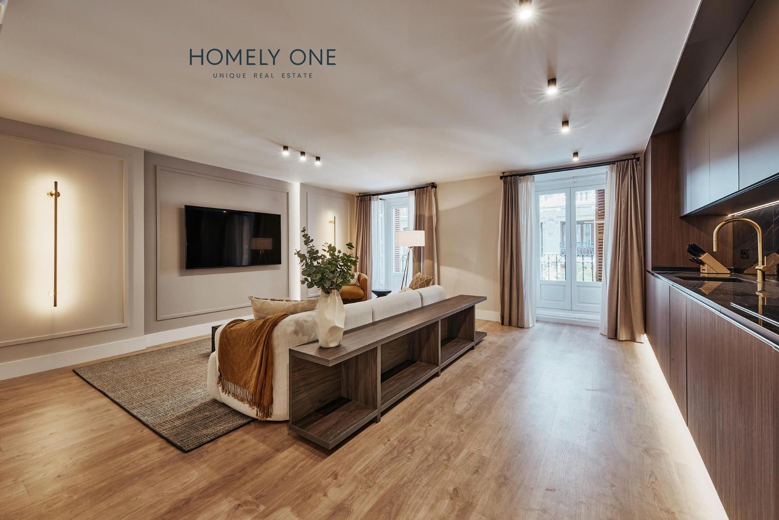 Living room of Flat for sale in  Madrid Capital  with Air Conditioner, Heating and Terrace