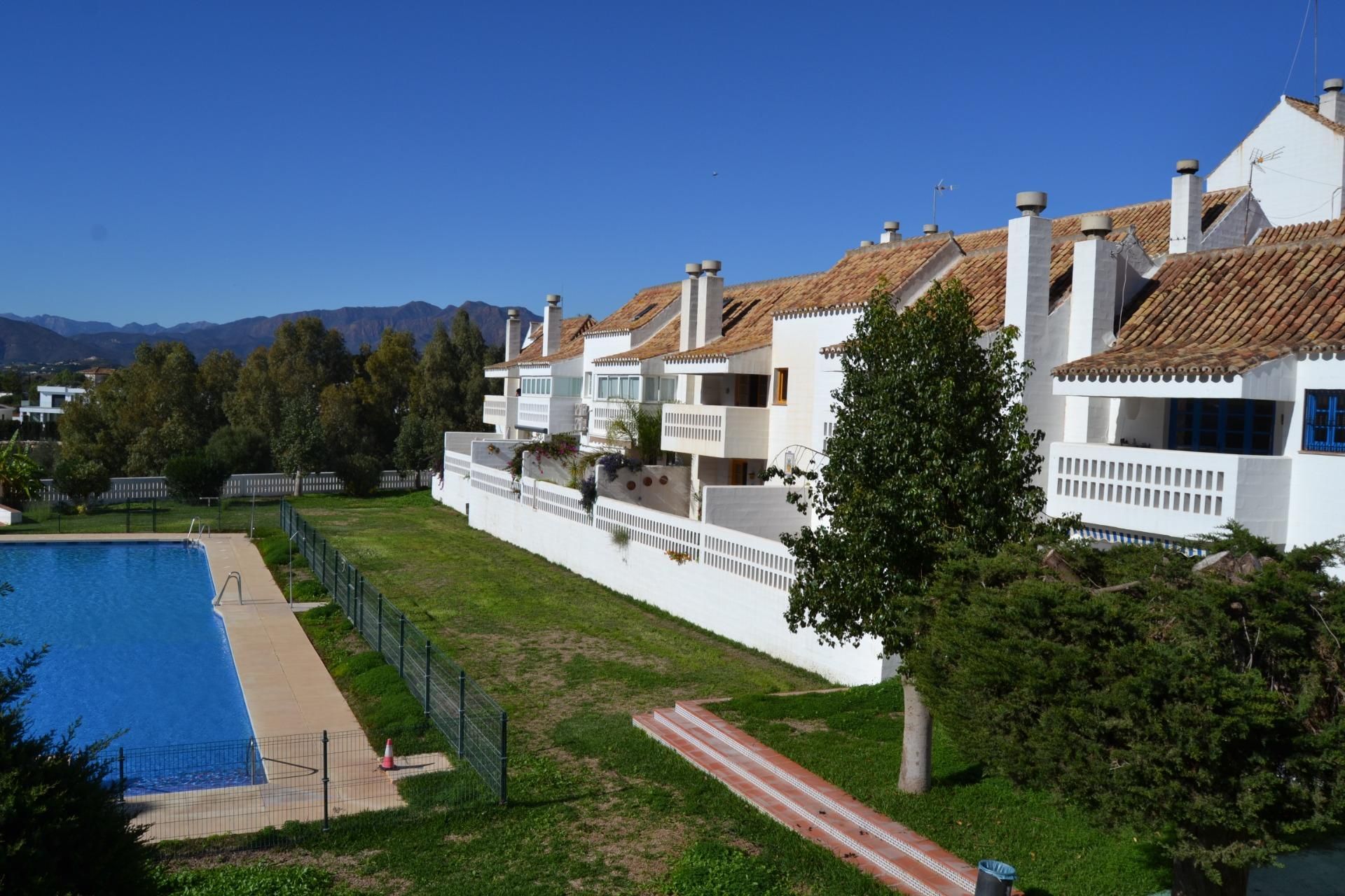 Exterior view of Apartment for sale in Mijas  with Private garden, Terrace and Community pool
