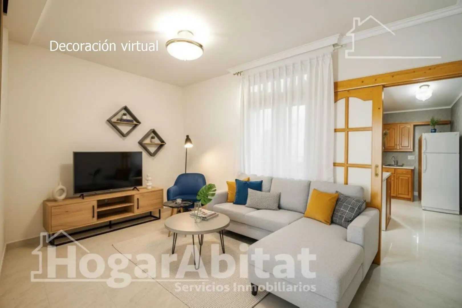 Living room of Houses for sale in Tavernes de la Valldigna  with Terrace, Storage room and Furnished