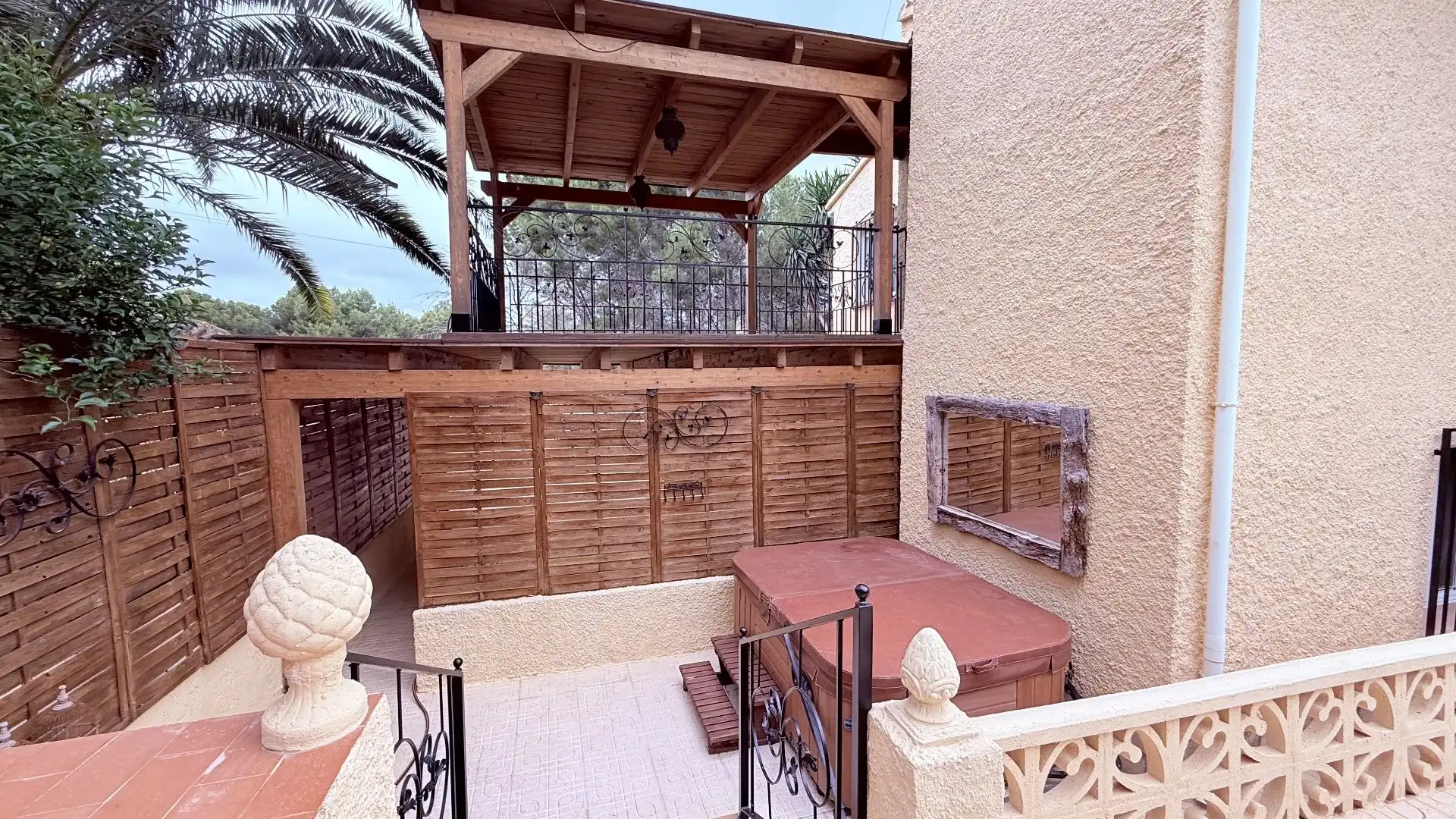Terrassa de Casa o xalet de lloguer en L'Alfàs del Pi amb Aire condicionat, Jardí privat i Piscina