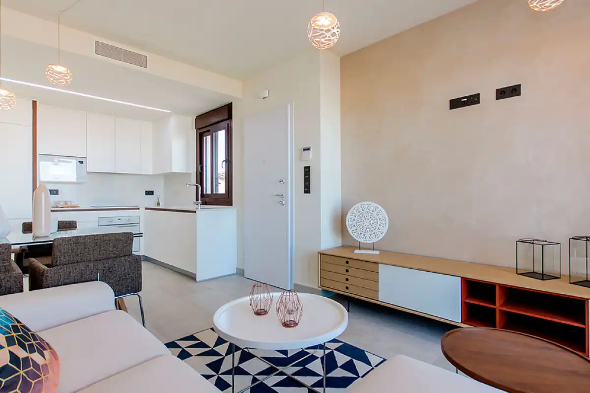 Sala de estar de Casa o chalet en venta en Torrevieja con Aire acondicionado, Jardín privado y Terraza