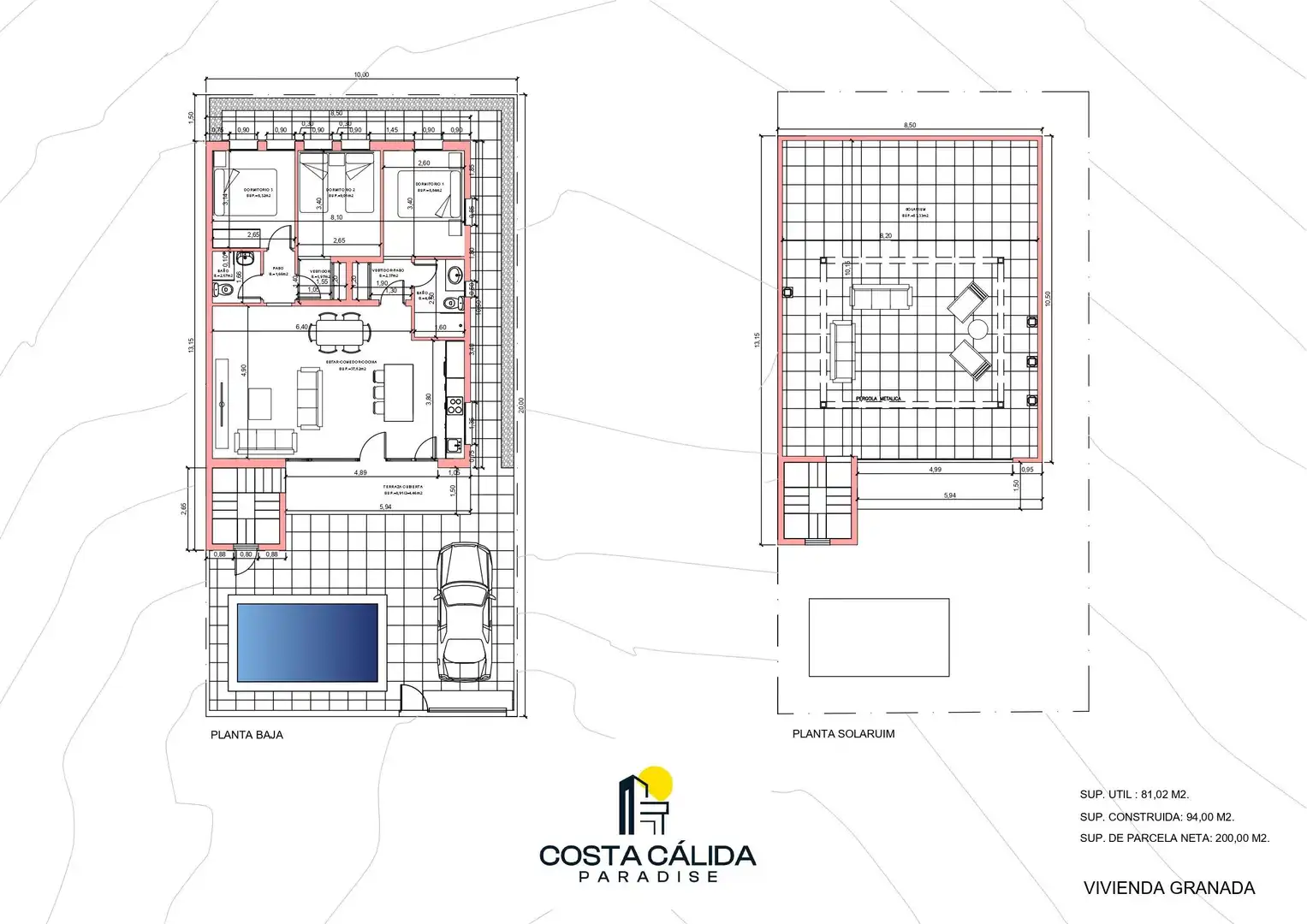 Casa adosada en venta en Fuente Álamo de Murcia con Aire acondicionado, Calefacción y Jardín privado