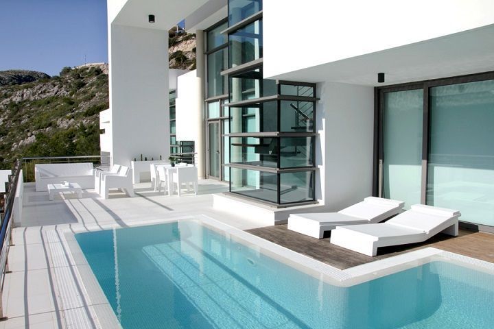 Swimming pool of House or chalet to rent in Altea  with Air Conditioner, Private garden and Terrace