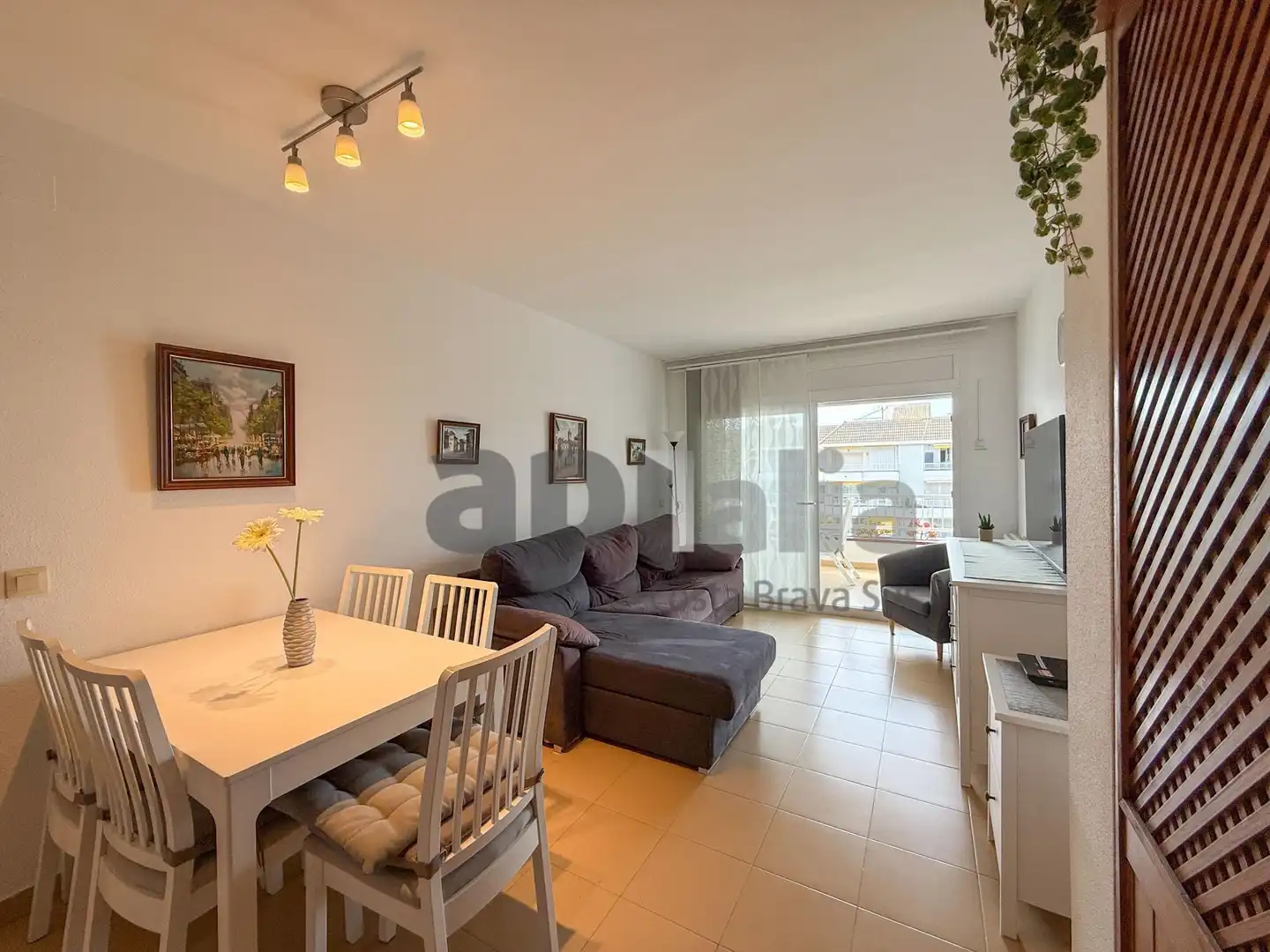 Sala de estar de Piso en venta en Lloret de Mar con Calefacción, Jardín privado y Terraza