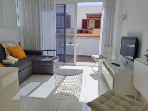 Sala de estar de Ático de alquiler en Las Palmas de Gran Canaria con Terraza, Amueblado y Lavadora