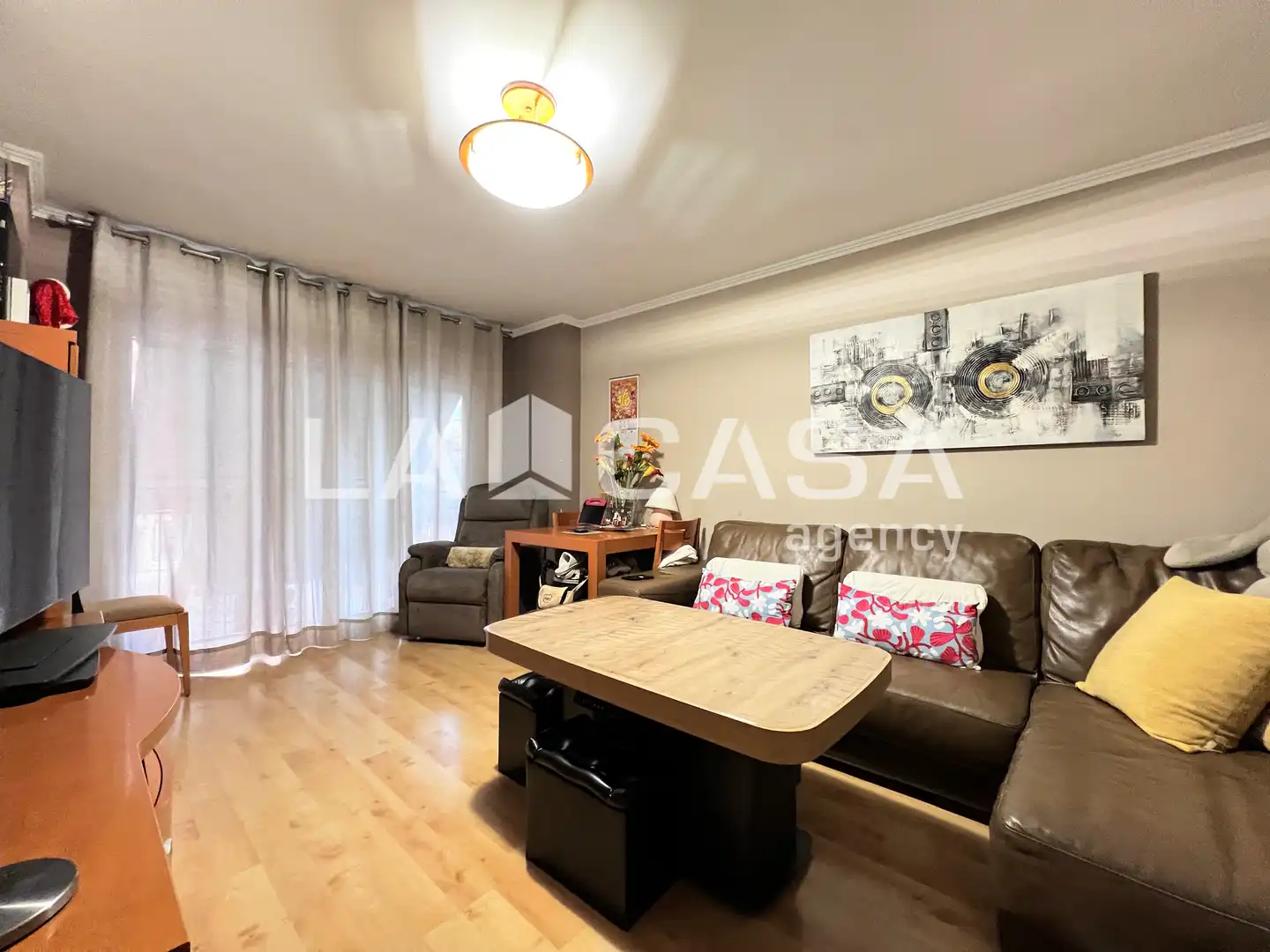 Sala d'estar de Pis en venda en Badalona amb Balcó