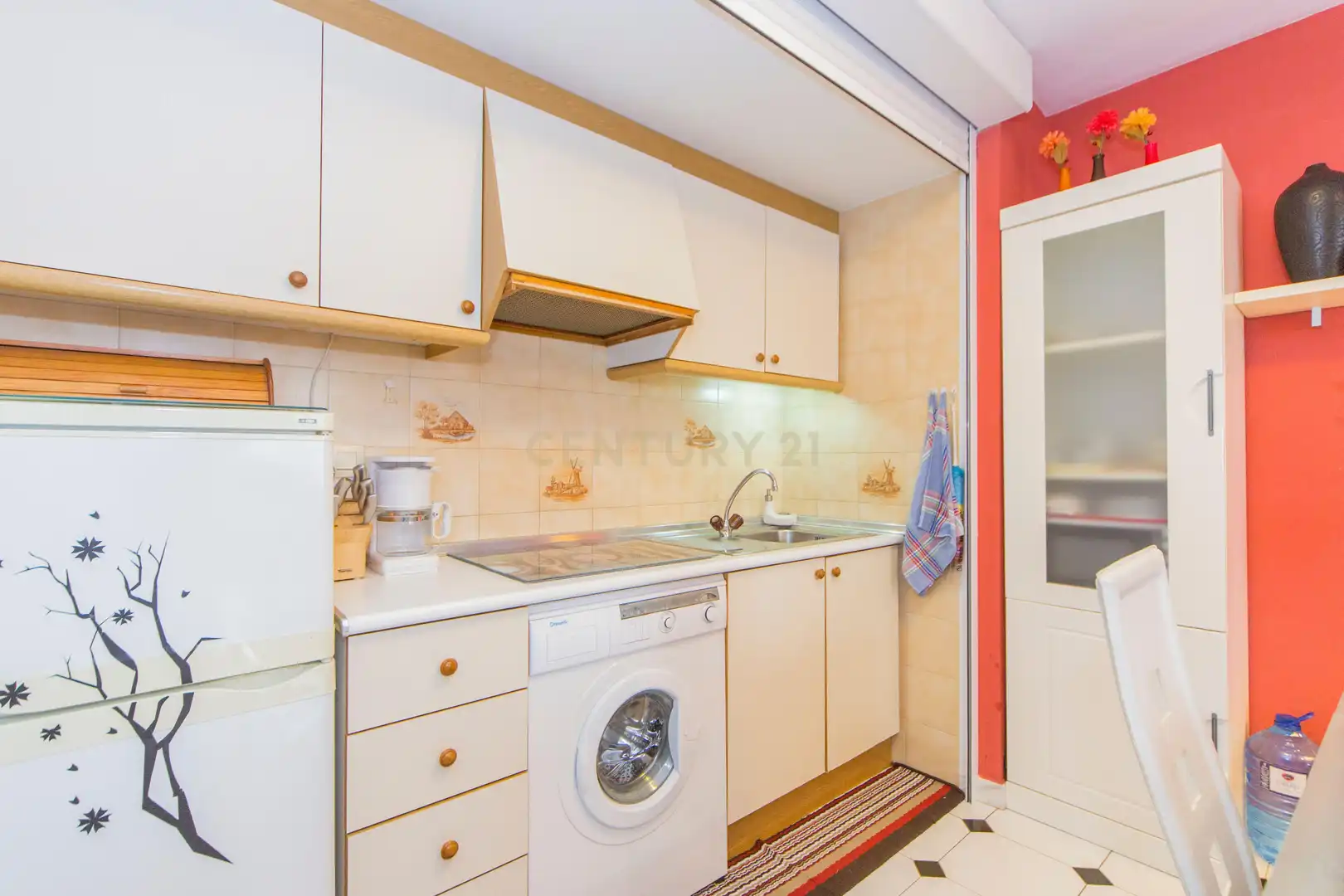 Cocina de Apartamento de alquiler en Calpe / Calp con Aire acondicionado y Amueblado