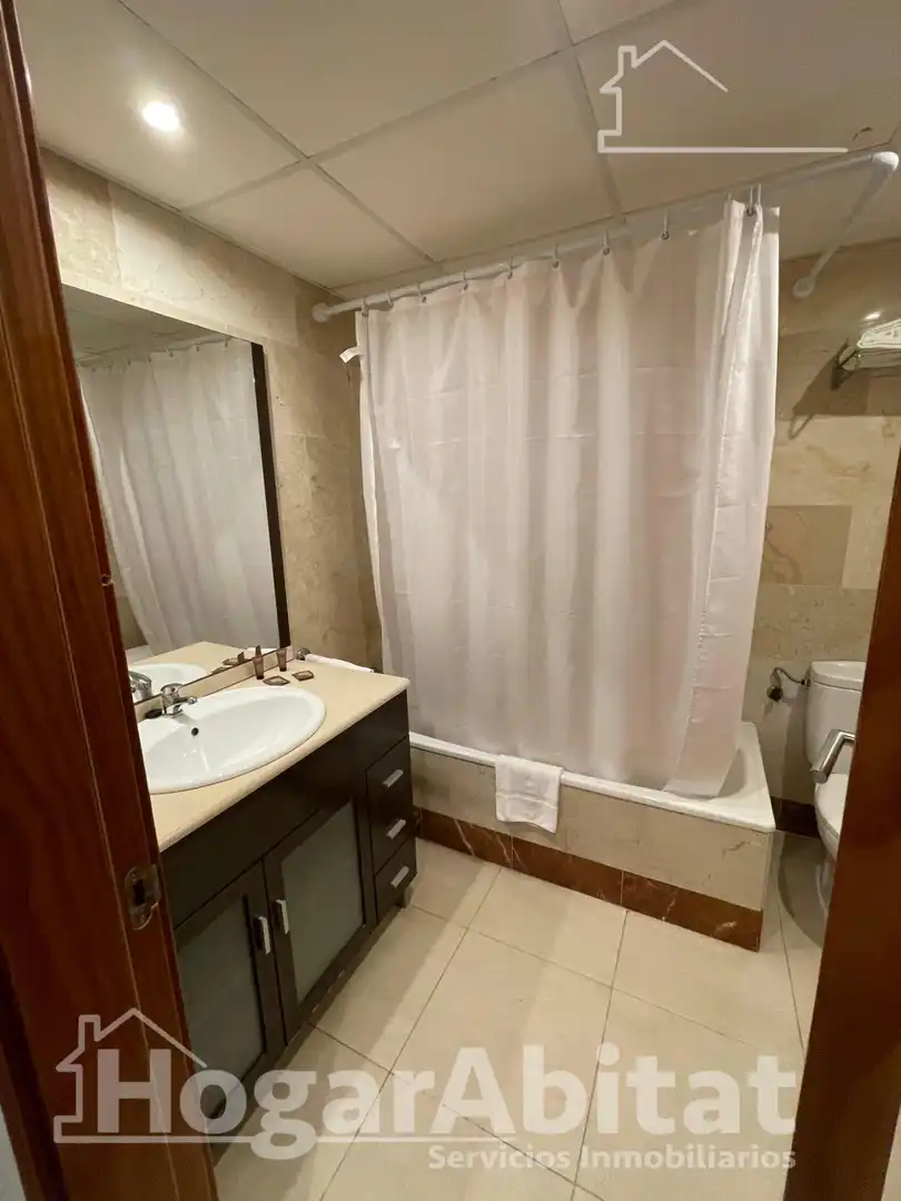 Bathroom of Flat for sale in Vera  with Air Conditioner, Private garden and Terrace